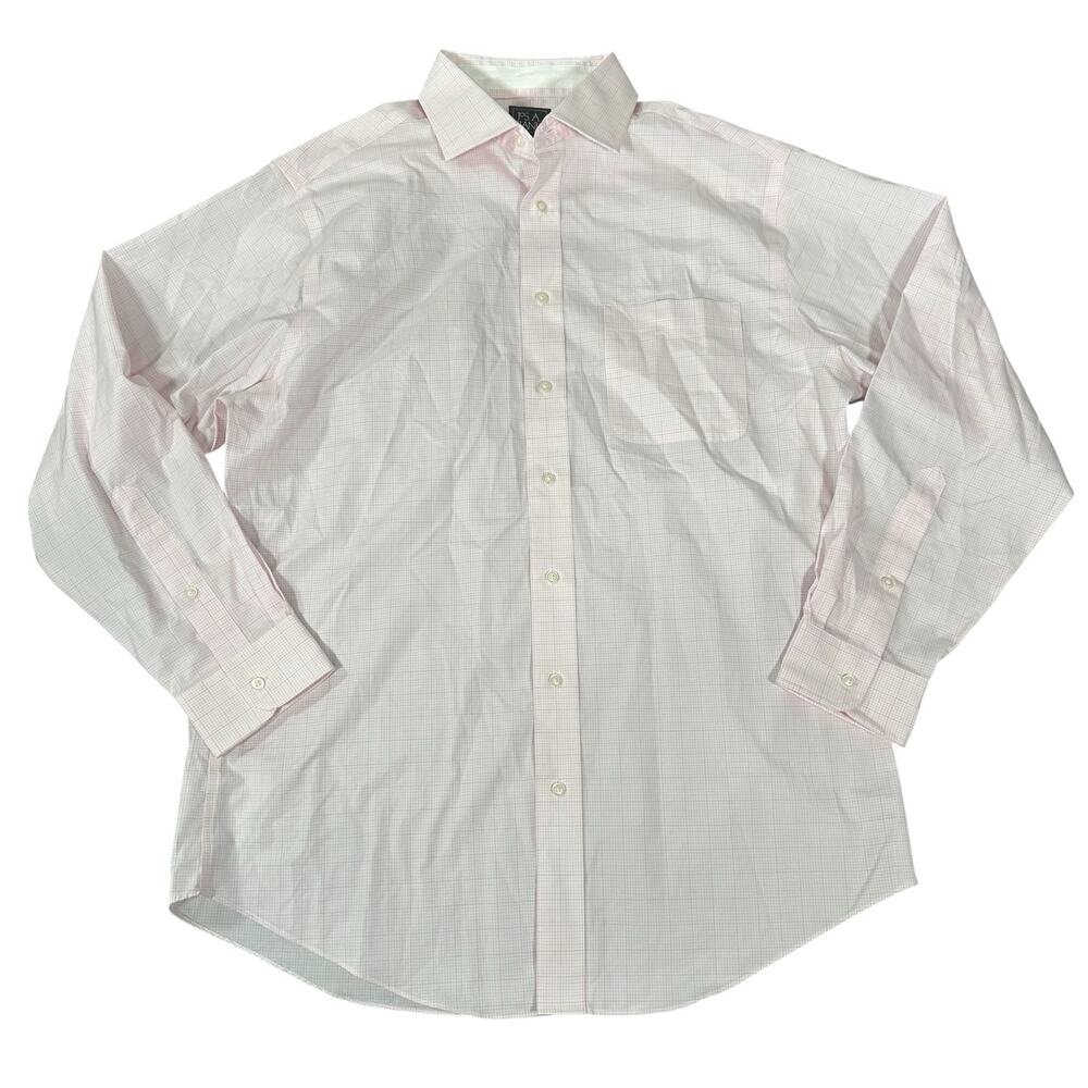 Jos A Bank Men's Tailored Fit Traveler Tech Dress Shirt Size 16.5/34